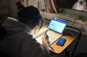 大学女生在家刷网课(大学生刷网课的)